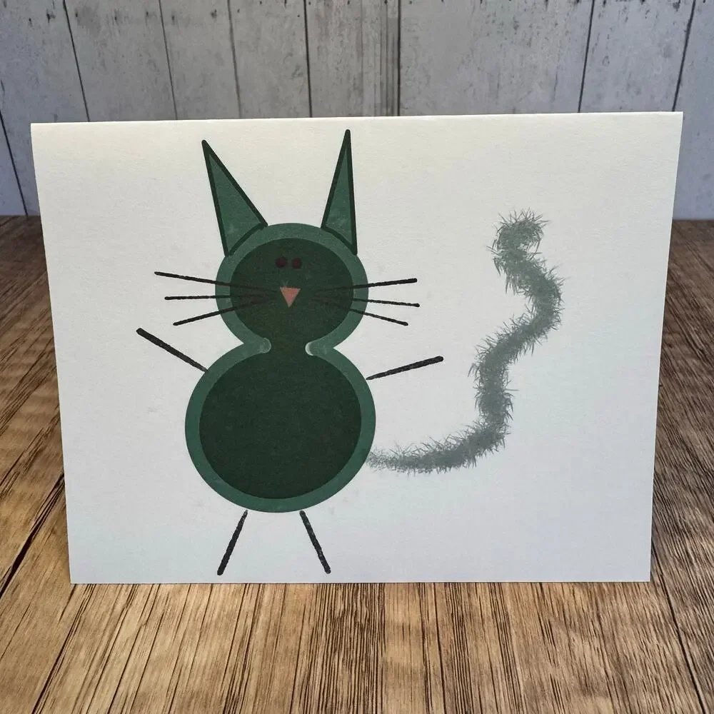 Greeting Cards Blank Notes Thank You Cards Cat Lover 6 w/Envelopes Custom Art